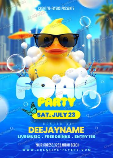 Summer Pool Flyer design