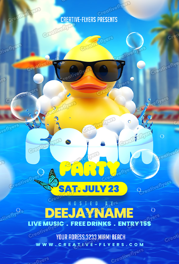 Summer Pool Flyer design