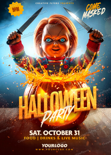 Creepy Party Flyer Creation