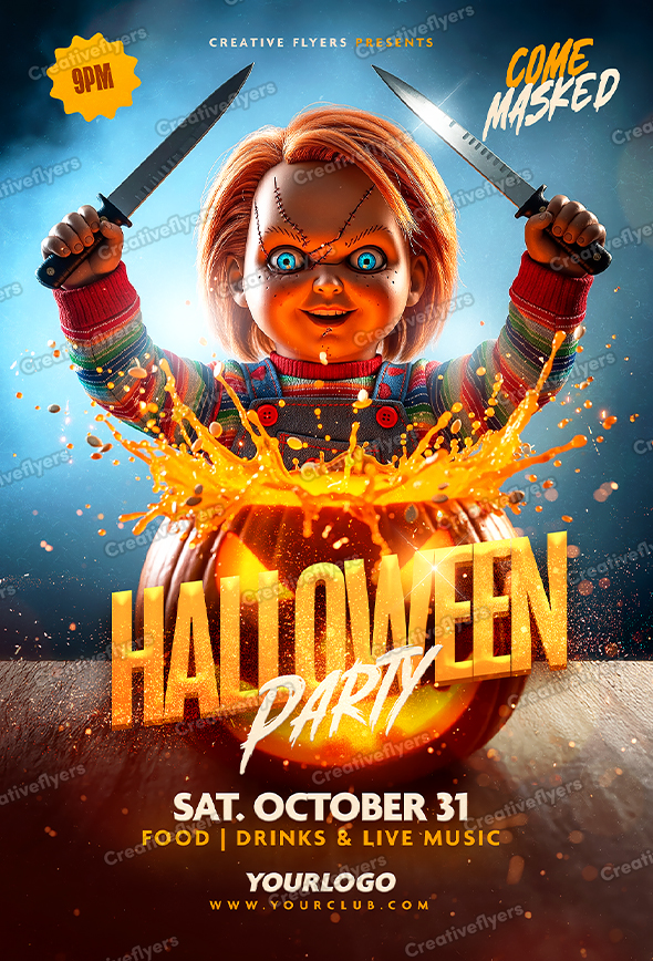 Creepy Party Flyer Creation