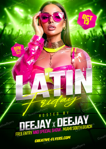 Latin Club Event Poster to download