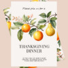 Elegant Thanksgiving flyer