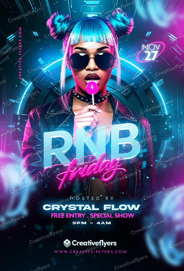 Futuristic digital design with urban attitude.