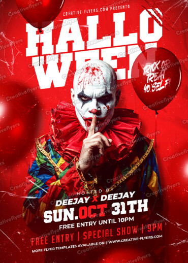 Scary Clown Event Poster