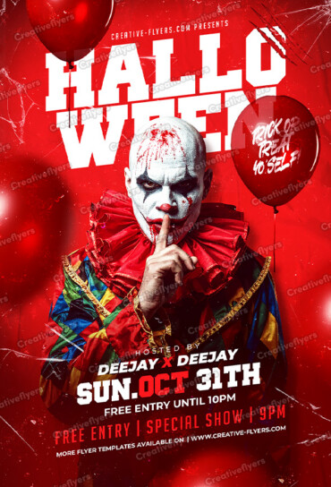 Scary Clown Event Poster