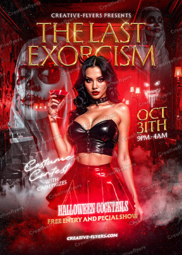 Exorcism party flyer to download