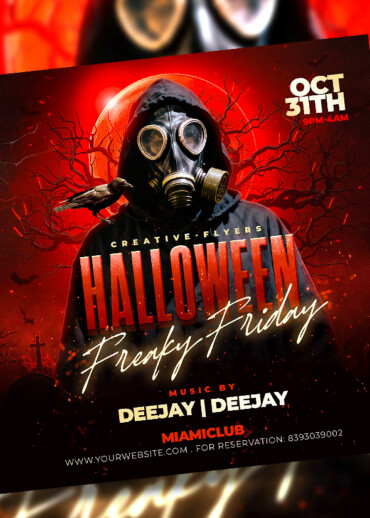 Dark Halloween Party design