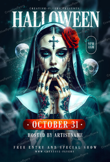 Gothic Halloween design to download