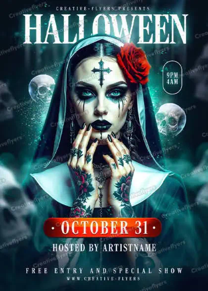 Gothic Halloween design to download