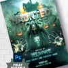 Terrifying haunted house flyer