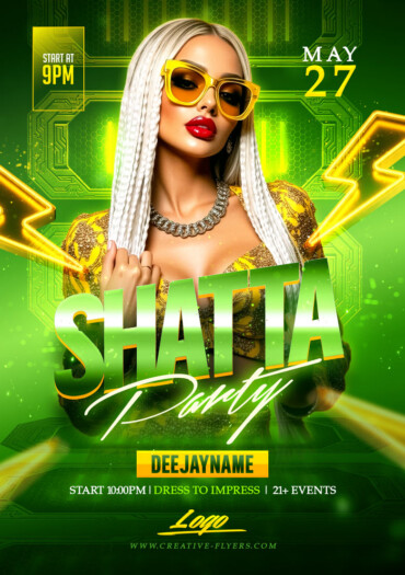 Shatta Party Flyer Design