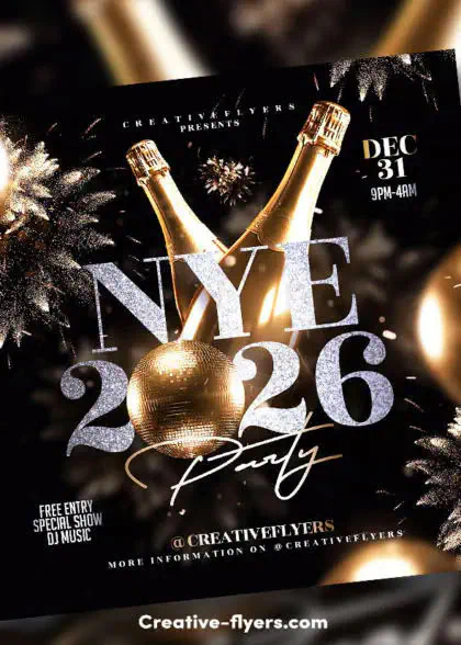 Golden New Year's Eve Design