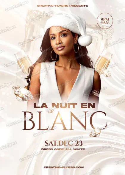 Gold All-White Flyer Download