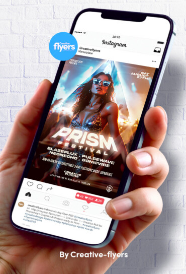 EDM Festival Vibe Template (3) Futuristic Electronic Music for Photoshop