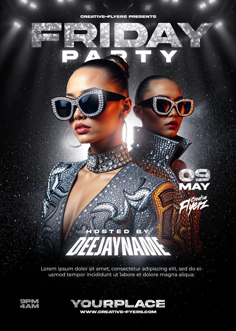 Dj party flyer