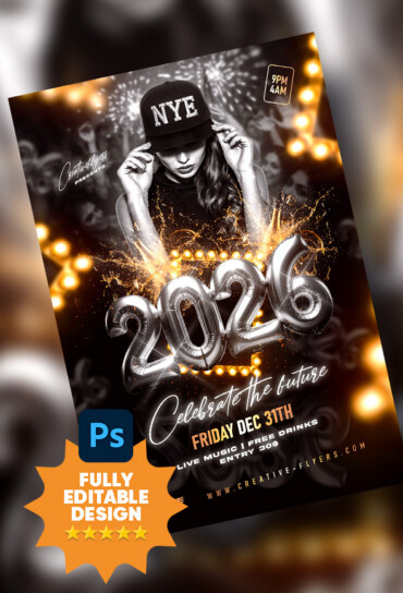 NYE Club Event Promotion (10) Future 2026 Celebration Design