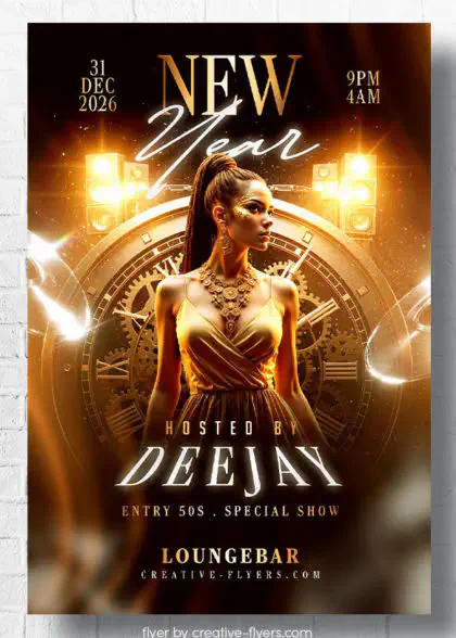 Golden Night Party Design