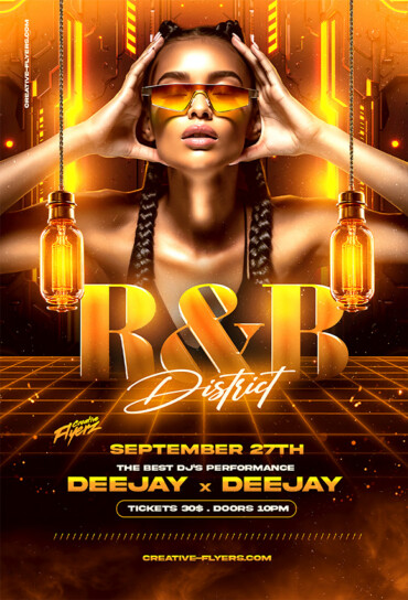 Editable Nightlife Event Flyer Design