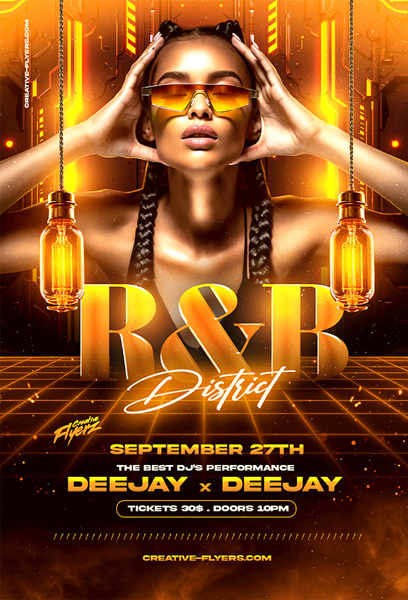 Editable Nightlife Event Flyer Design