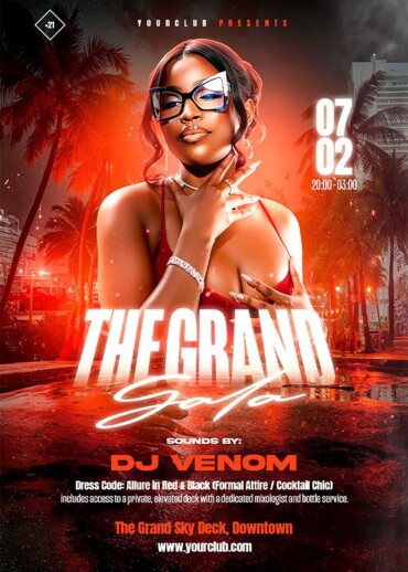 Exclusive Nightclub Party PSD flyer