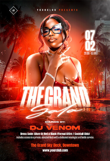 Exclusive Nightclub Party PSD flyer