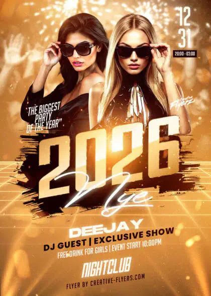 New year Psd Flyer