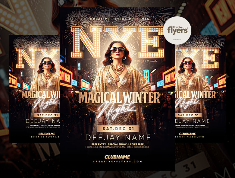 Magical NYE Party Design Template