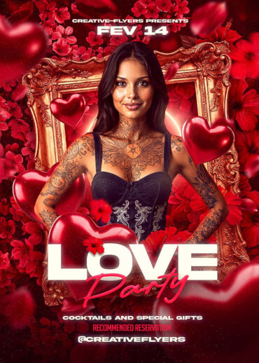 Designing Love in Red flyer