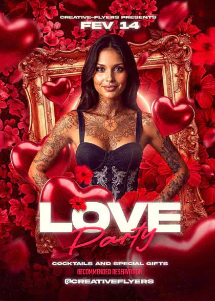 Designing Love in Red flyer