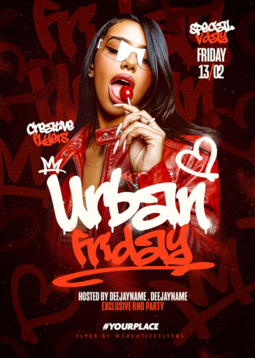Urban party flyer template