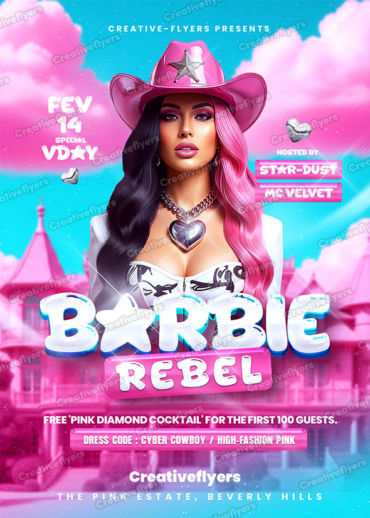 Barbie Party Premium flyer