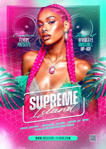 Tropical Flyer for Afrobeats and Dancehall Events