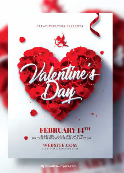 premium Valentine’s Day PSD flyer