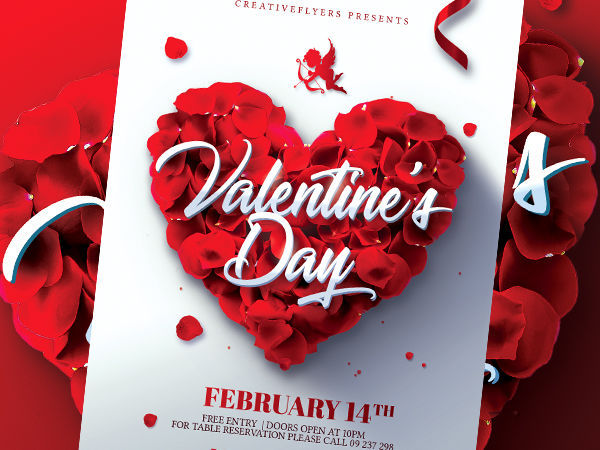 premium Valentine’s Day PSD flyer