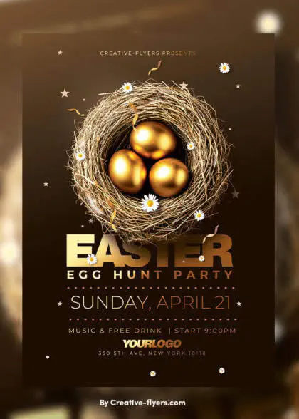 Luxury Easter Celebration Flyer