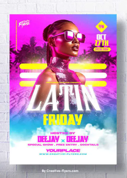 High-Quality Latin Flyer Template