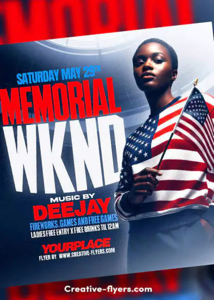 Patriotic Party Flyer Design